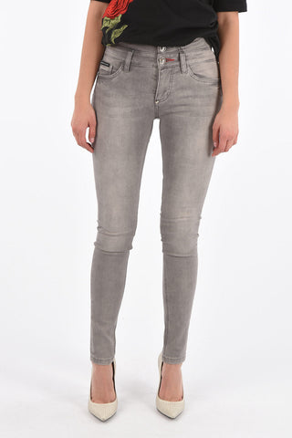 stretch denim high-rise waist DOMINIZZA jeans