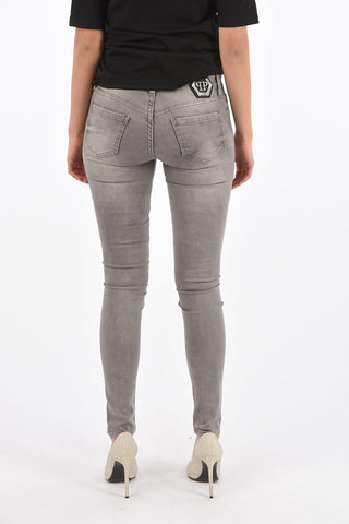 stretch denim high-rise waist DOMINIZZA jeans