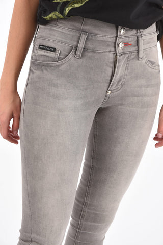 stretch denim high-rise waist DOMINIZZA jeans