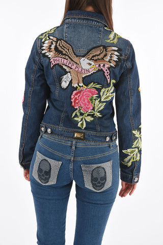 COUTURE embroidered DOMITILLE denim jacket