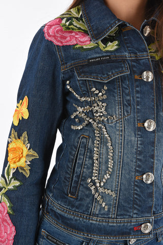 COUTURE embroidered DOMITILLE denim jacket