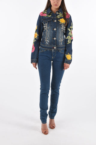 COUTURE embroidered DOMITILLE denim jacket