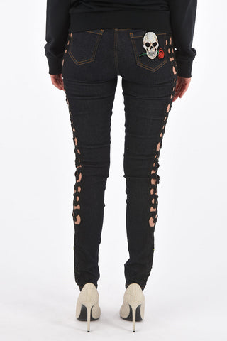 high waist ELICIA PRIT jegging with side cut out detail