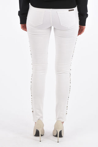 jeggings ARIANNA con profili in borchie