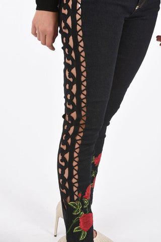 cut out side details Straight Supreme BARRETT JANE jeans