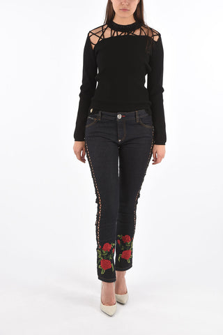 cut out side details Straight Supreme BARRETT JANE jeans