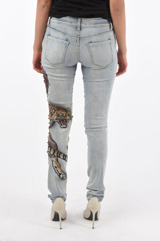 jeans YOURS TRULLY slim fit con strass
