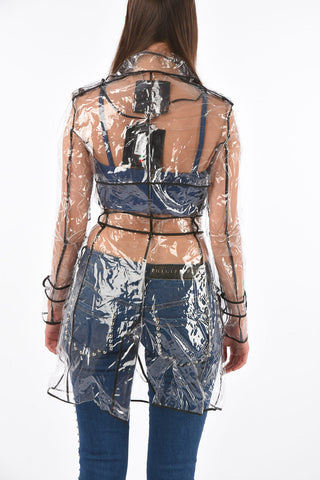 COUTURE Jewel Buttons SIGNATURE double breasted raincoat