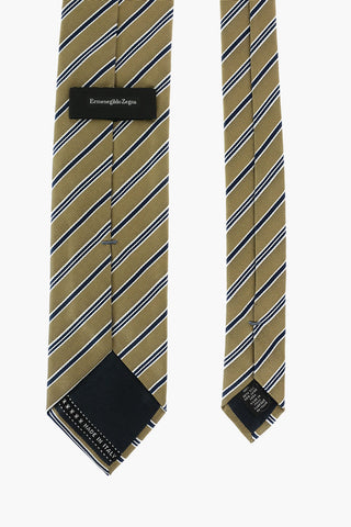 ZZEGNA LUXURY striped silk tie