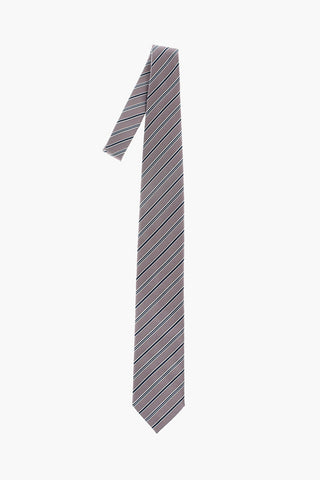 ZZEGNA LUXURY striped silk tie