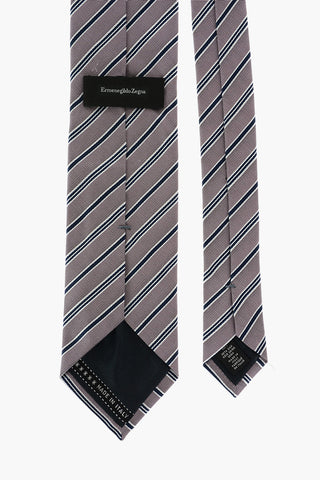 ZZEGNA LUXURY striped silk tie