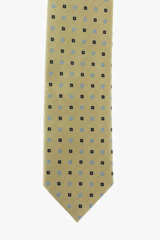 ZZEGNA LUXURY floral patterned Silk tie