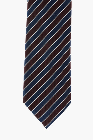 ZZEGNA LUXURY striped silk tie