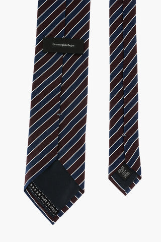 ZZEGNA LUXURY striped silk tie