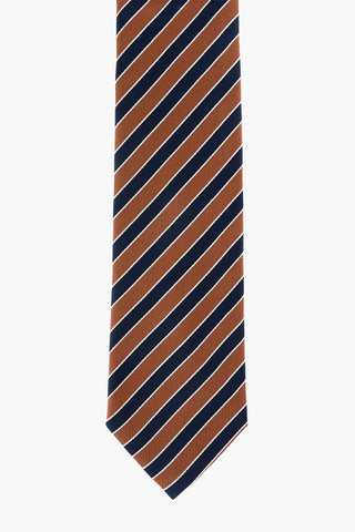 EZ LUXURY striped silk tie