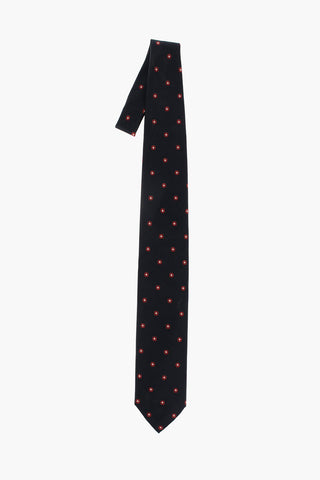 ZZEGNA LUXURY geometric patterned silk Tie