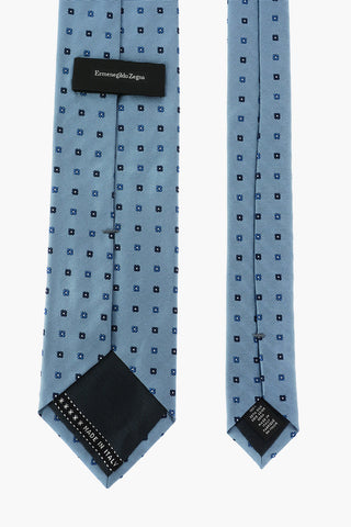 EZ LUXURY printed silk tie
