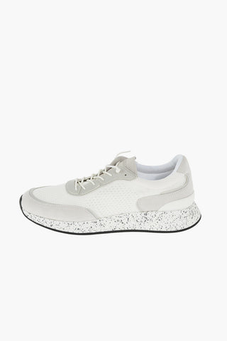 ZZEGNA fabric sneakers with leather details