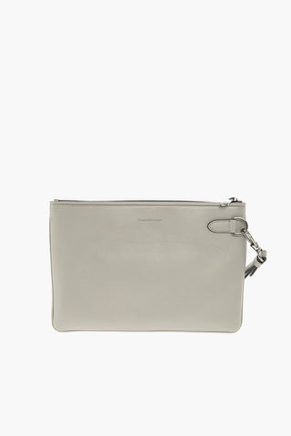 EZ LUXURY Crossed Motif leather pochette