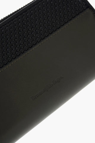 EZ LUXURY leather continental wallet with zip closure