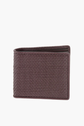 EZ LUXURY Crossed Motif leather wallet