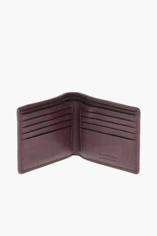 EZ LUXURY Crossed Motif leather wallet