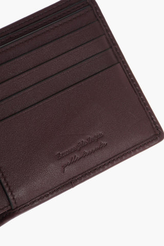 EZ LUXURY Crossed Motif leather wallet