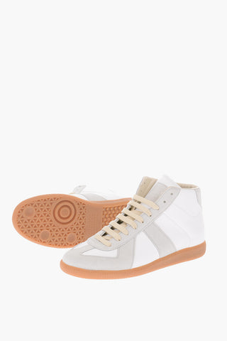 MM22 leather high sneakers