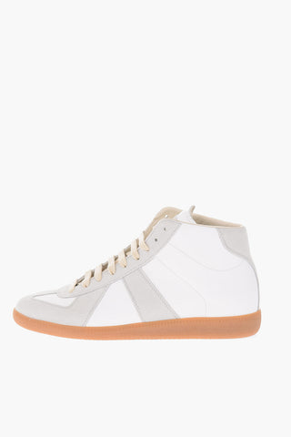 MM22 leather high sneakers