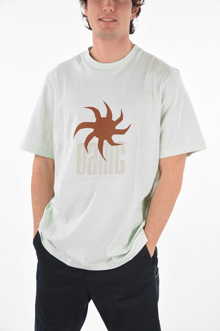 t-shirt girocollo con stampa