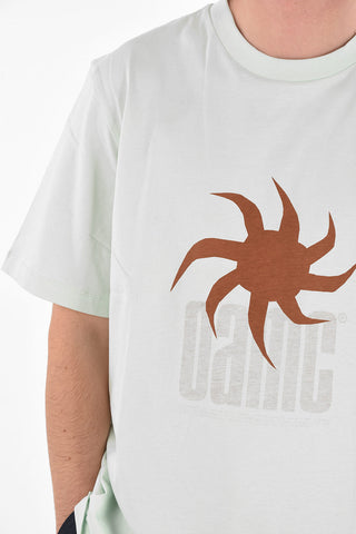 t-shirt girocollo con stampa