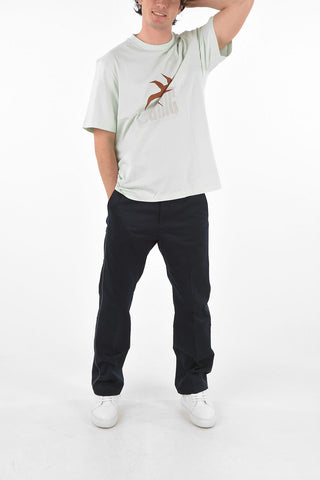 t-shirt girocollo con stampa