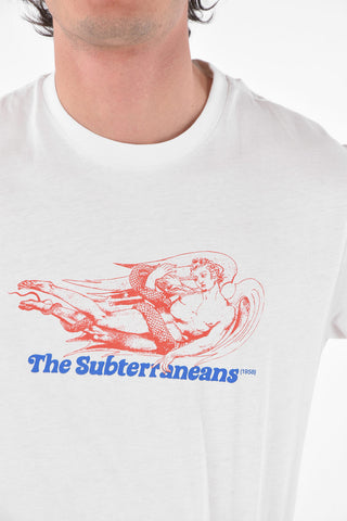 T-shirt SUBTERRANEANS girocollo con stampa