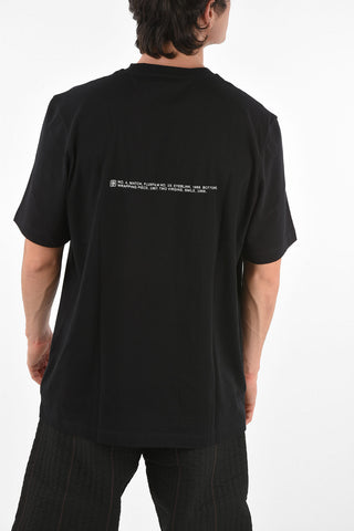 crew-neck FLUX t-shirt with print