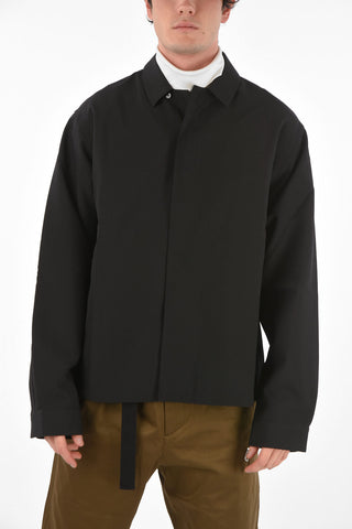 overshirt SYSTEM con abbottonatura nascosta