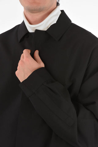 overshirt SYSTEM con abbottonatura nascosta