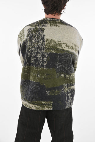 wool COMBAT 4 buttons jacket with side pockets