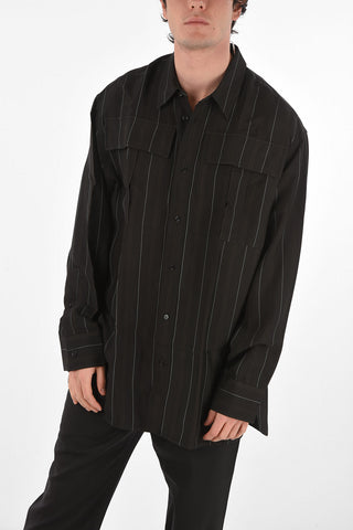 striped KIBBO shirt with breast pockets