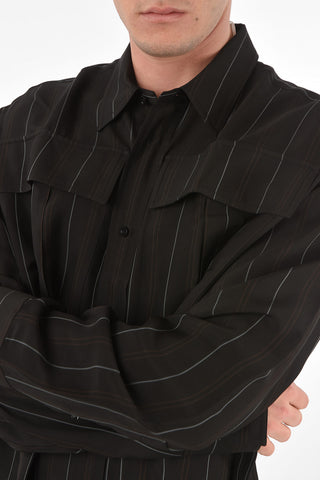 striped KIBBO shirt with breast pockets