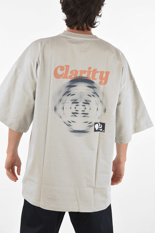 t-shirt oversized CLARITY con stampa sul retro