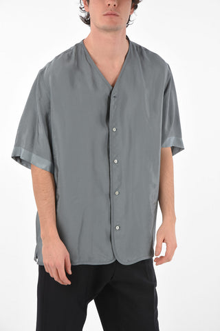 Camicia ALPHA in Viscosa con Collo a V
