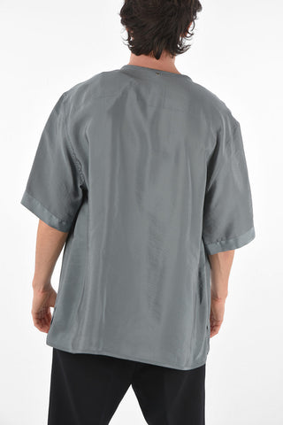 Camicia ALPHA in Viscosa con Collo a V