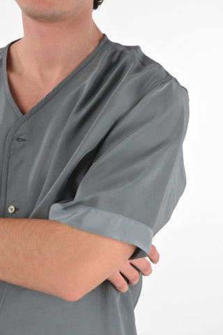 Camicia ALPHA in Viscosa con Collo a V