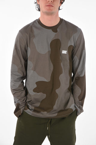 camouflage printed cew-neck t-shirt