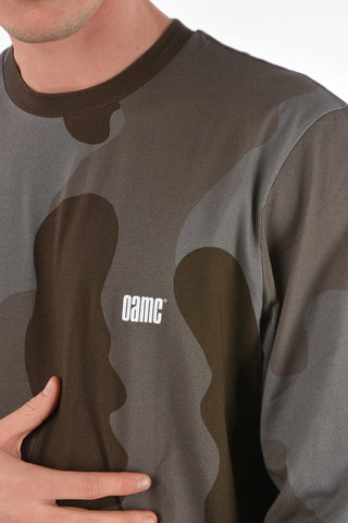 camouflage printed cew-neck t-shirt
