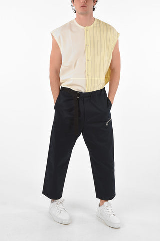 pantaloni crop REGS a vita bassa