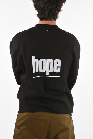 hope embroidered on the back FUNDAMENT crew-neck sweatshirt