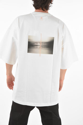 t-shirt BLINK oversize con stampa sul dietro