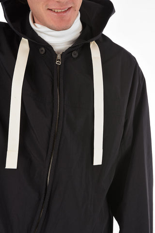 Hooded CORDED Nylon Windbreaker
