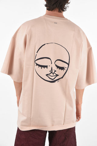 printed on the back MOON t-shirt